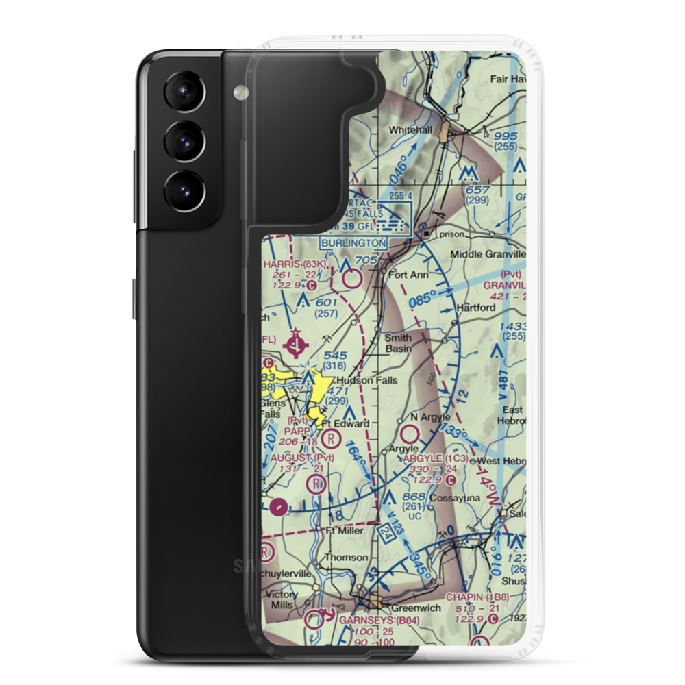 Mountain View Airport (14NK) VFR Sectional Samsung Case Samsung Galaxy S21 Plus model shown