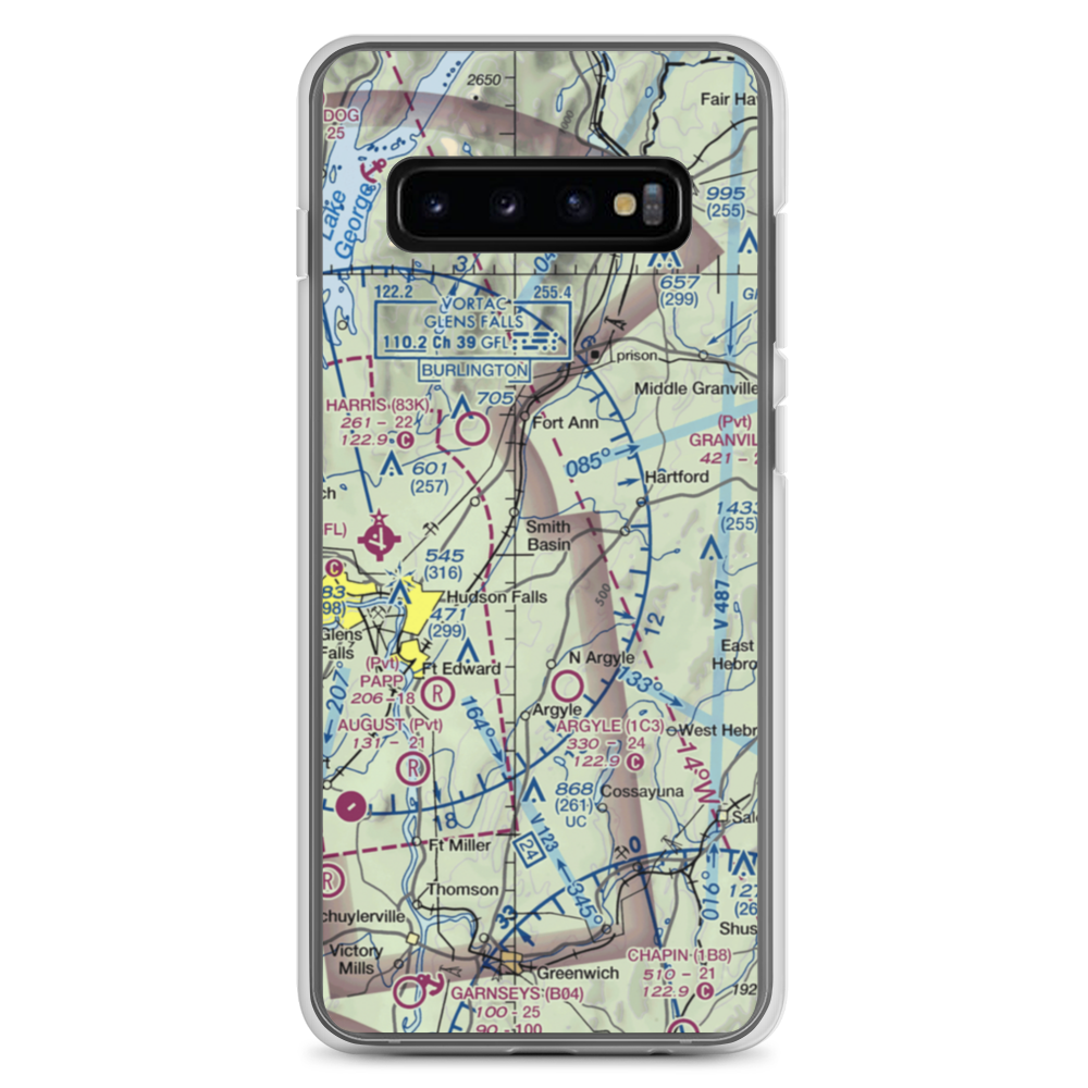 Mountain View Airport (14NK) VFR Sectional Samsung Case Samsung Galaxy S10+ model shown