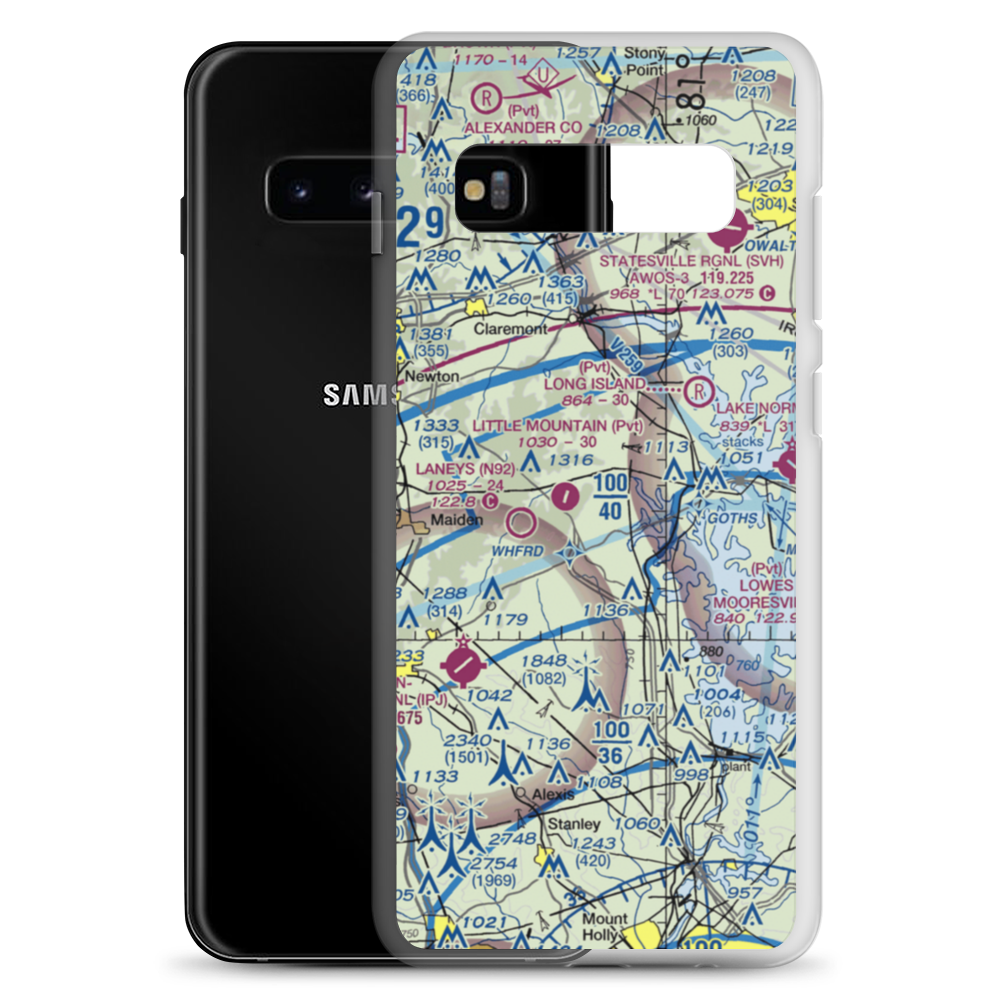 Mountain View Airport (20NC) VFR Sectional Samsung Case Samsung Galaxy S10+ model shown