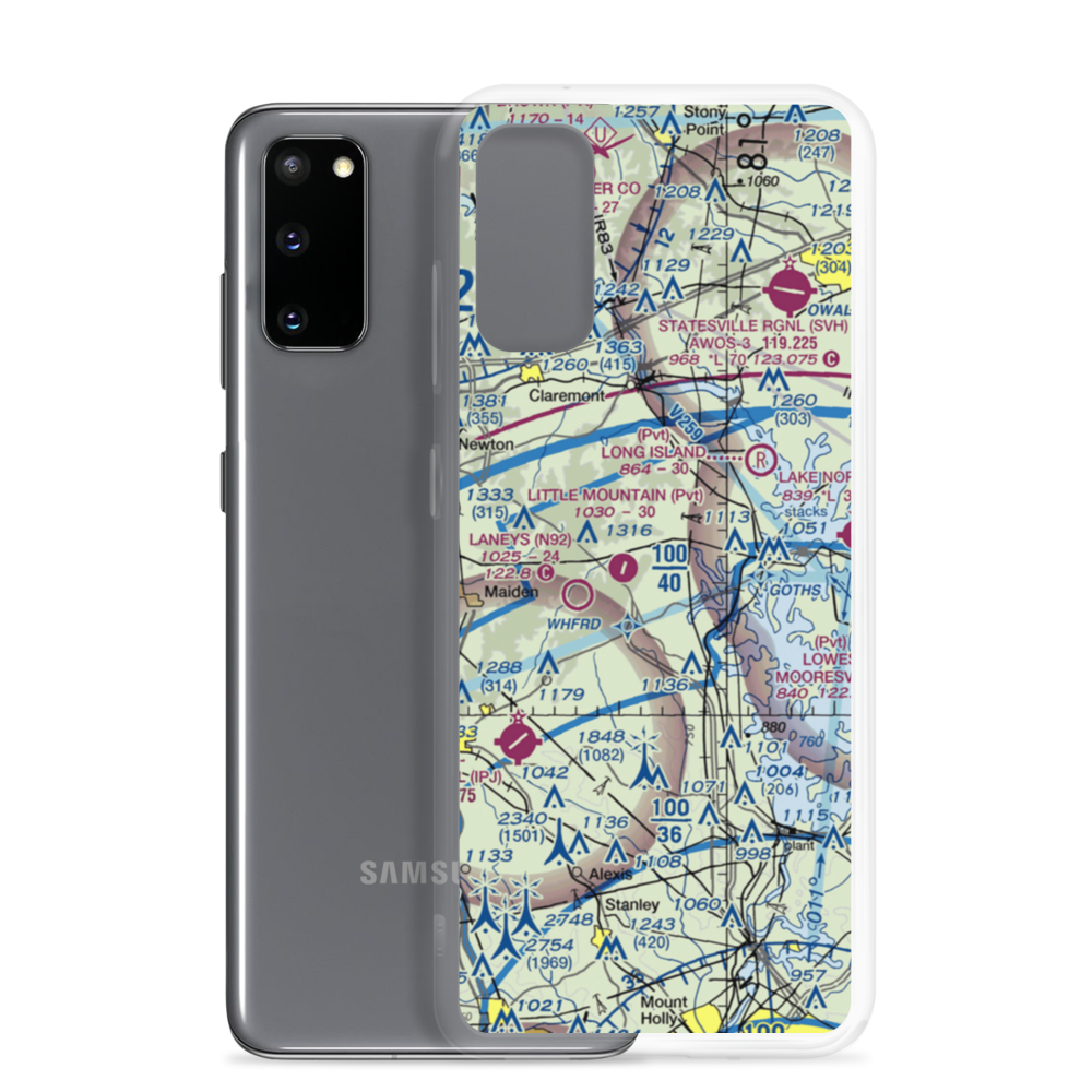 Mountain View Airport (20NC) VFR Sectional Samsung Case Samsung Galaxy S20 model shown