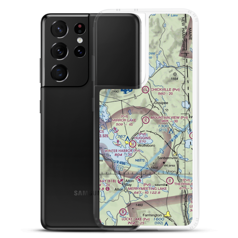Mountain View Field (NH31) VFR Sectional Samsung Case Samsung Galaxy S21 Ultra model shown