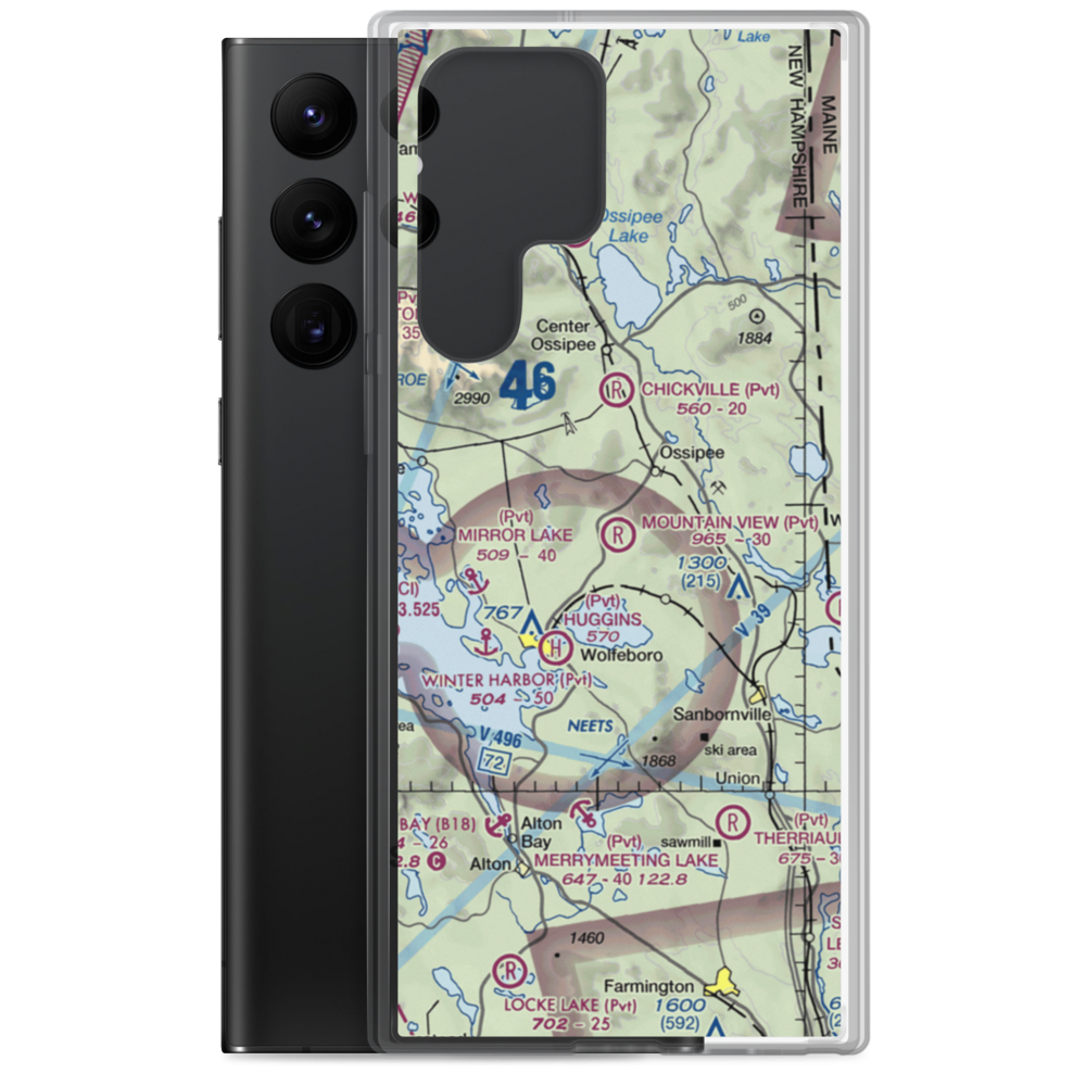 Mountain View Field (NH31) VFR Sectional Samsung Case Samsung Galaxy S22 Ultra model shown