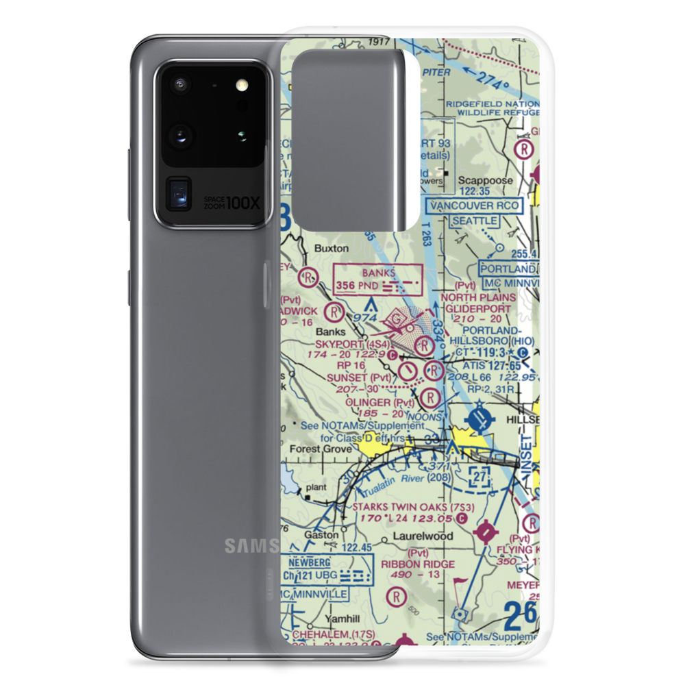 Mountaindale Airport (63OR) VFR Sectional Samsung Case Samsung Galaxy S20 Ultra model shown