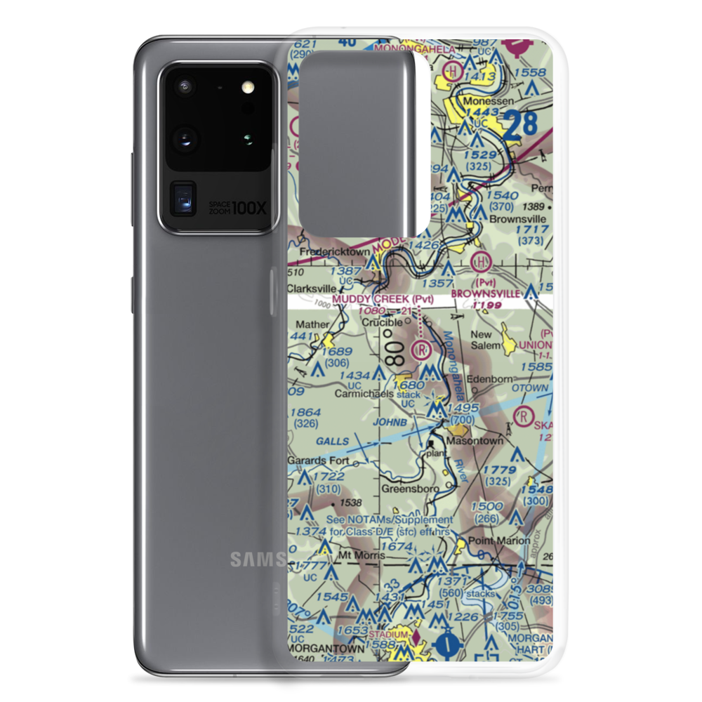 Muddy Creek Airport (4PS5) VFR Sectional Samsung Case Samsung Galaxy S20 Ultra model shown