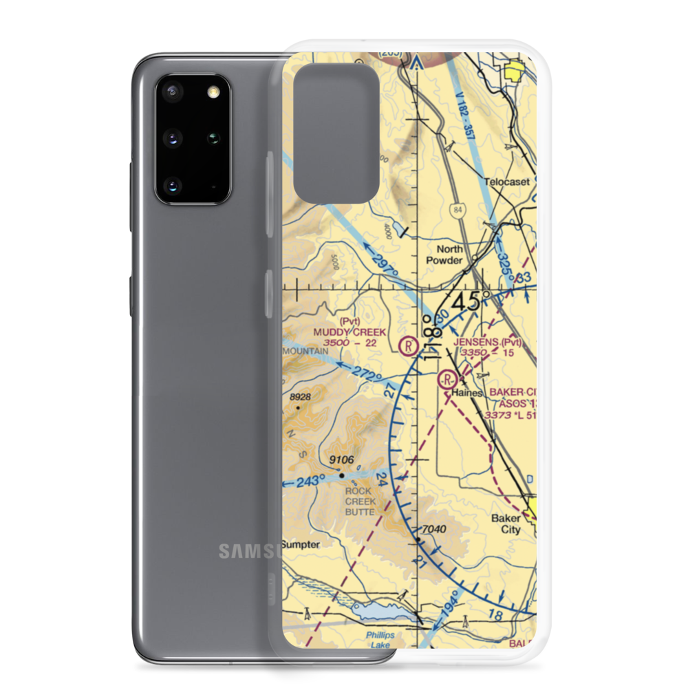 Muddy Creek Airport (OG27) VFR Sectional Samsung Case Samsung Galaxy S20 Plus model shown