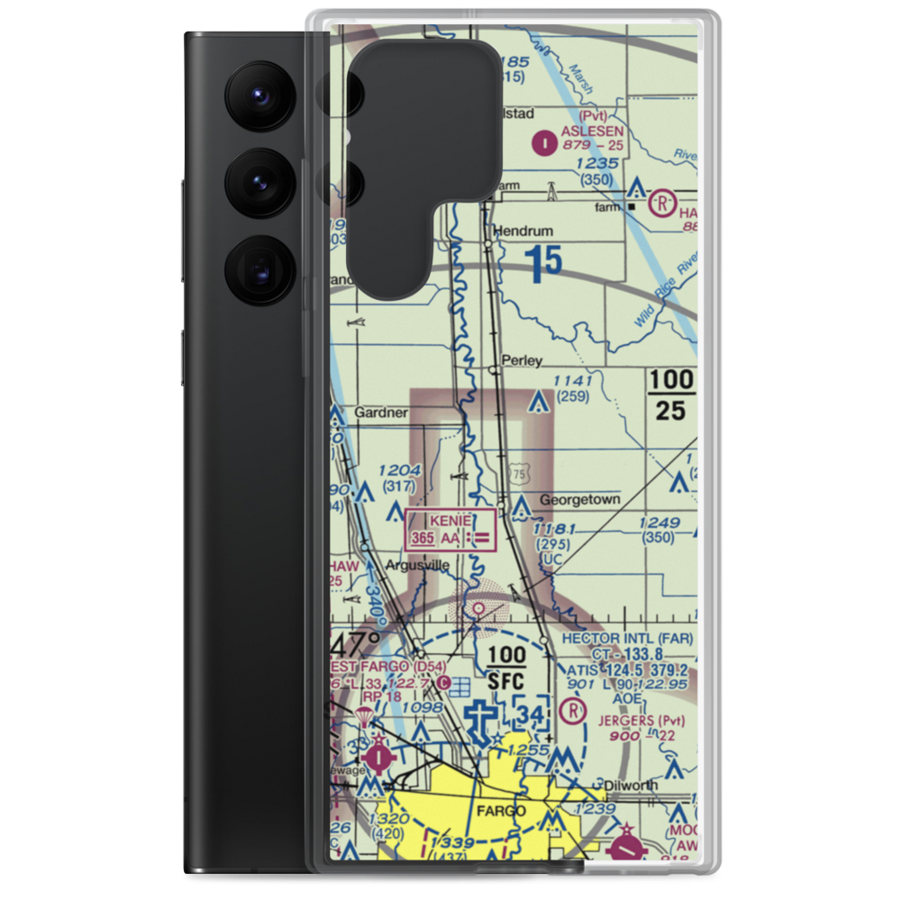Mueller Airport (MY71) VFR Sectional Samsung Case Samsung Galaxy S22 Ultra model shown