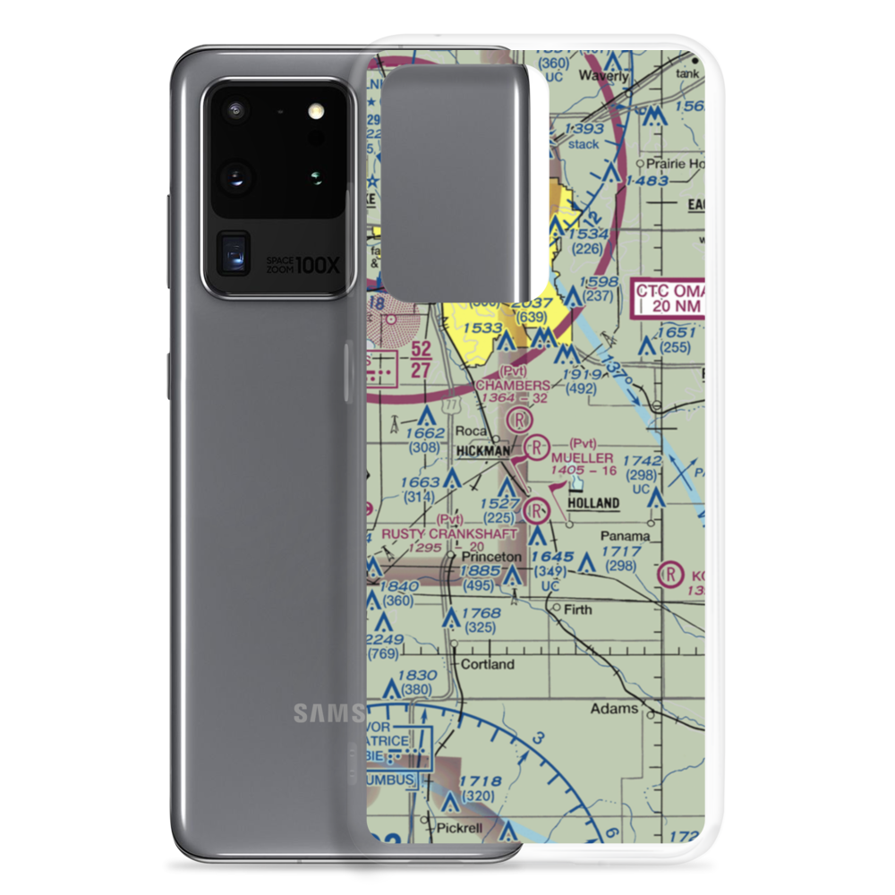 Mueller Field (NE79) VFR Sectional Samsung Case Samsung Galaxy S20 Ultra model shown