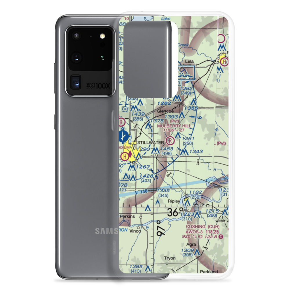 Mulberry Hill Airport (6OK9) VFR Sectional Samsung Case Samsung Galaxy S20 Ultra model shown