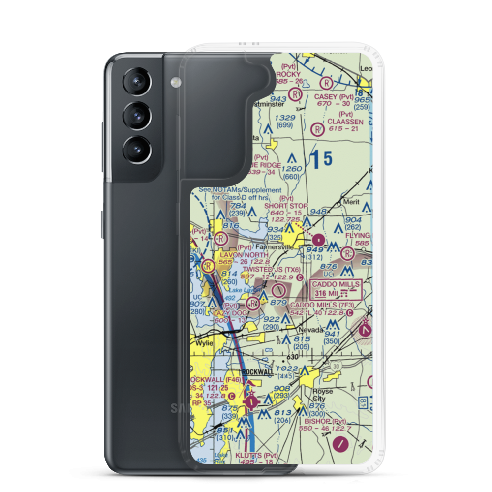 Mullins Landing Airport (6XS3) VFR Sectional Samsung Case Samsung Galaxy S21 model shown