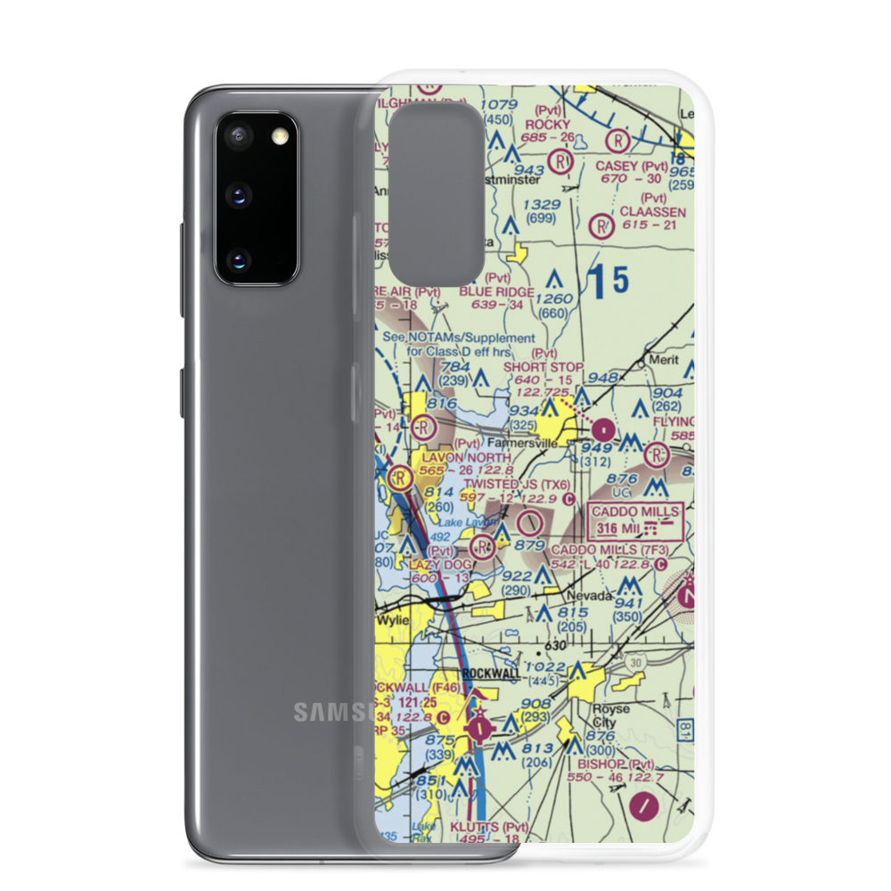 Mullins Landing Airport (6XS3) VFR Sectional Samsung Case Samsung Galaxy S20 model shown