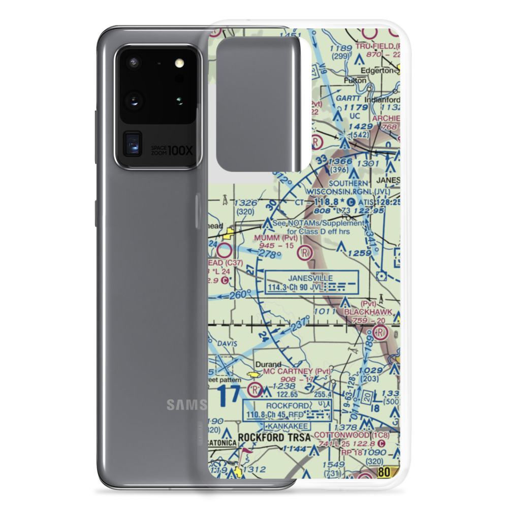 Mumm Field (WI11) VFR Sectional Samsung Case Samsung Galaxy S20 Ultra model shown