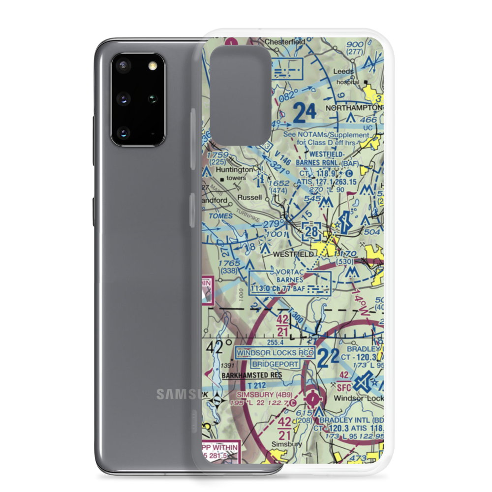 Mundale Airport (MA80) VFR Sectional Samsung Case Samsung Galaxy S20 Plus model shown