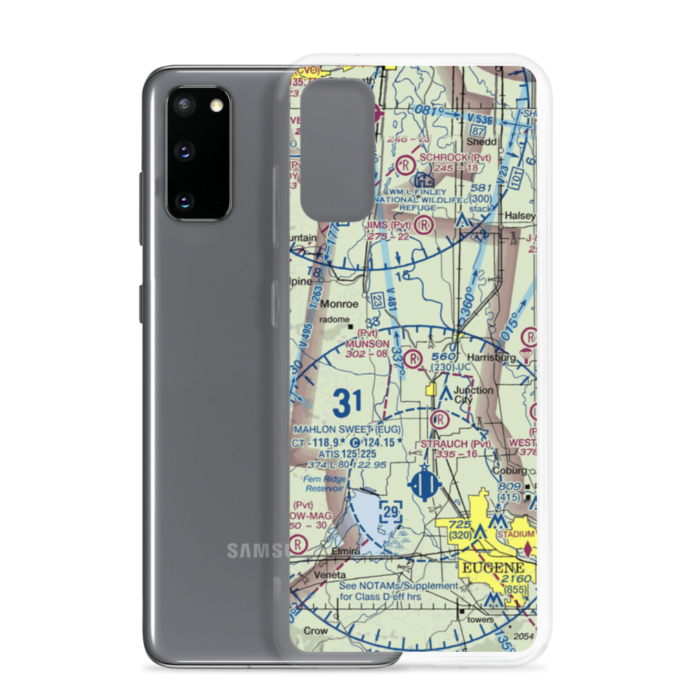 Munson Airport (OG36) VFR Sectional Samsung Case Samsung Galaxy S20 model shown