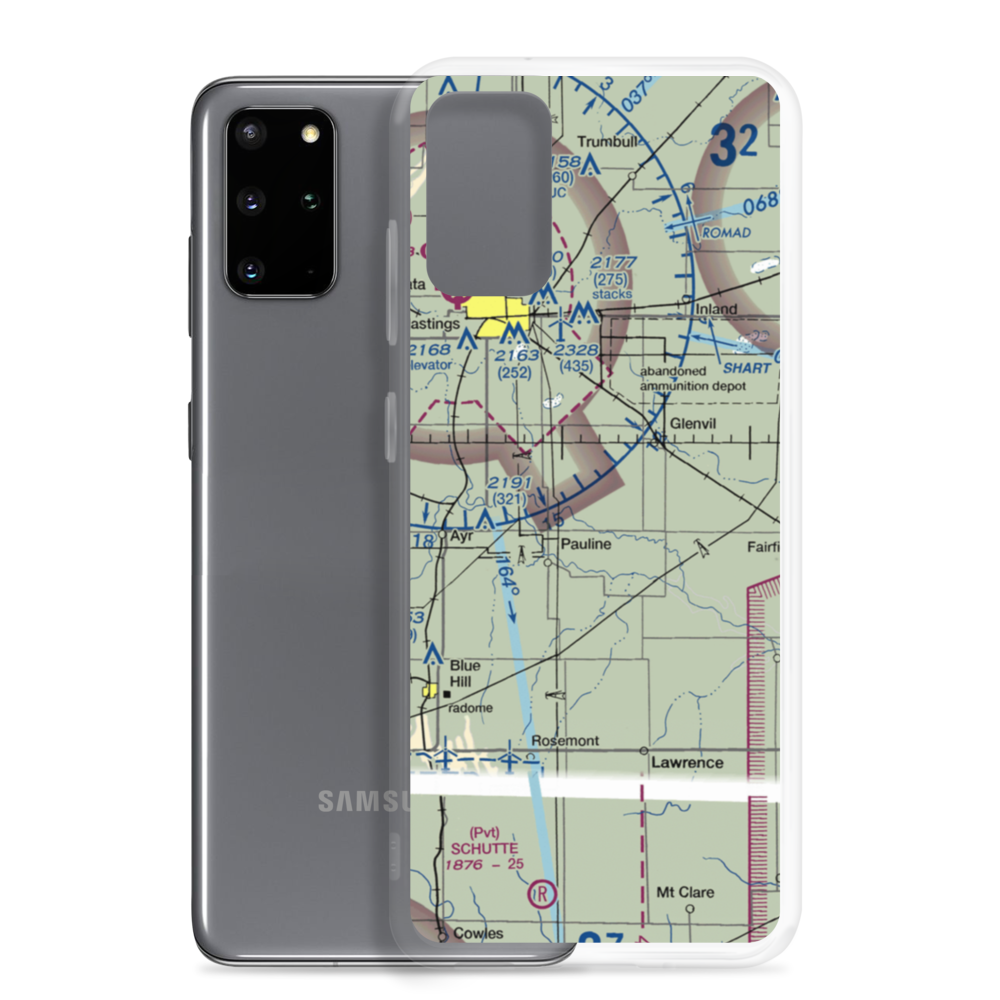 Munsterman Airport (98NE) VFR Sectional Samsung Case Samsung Galaxy S20 Plus model shown