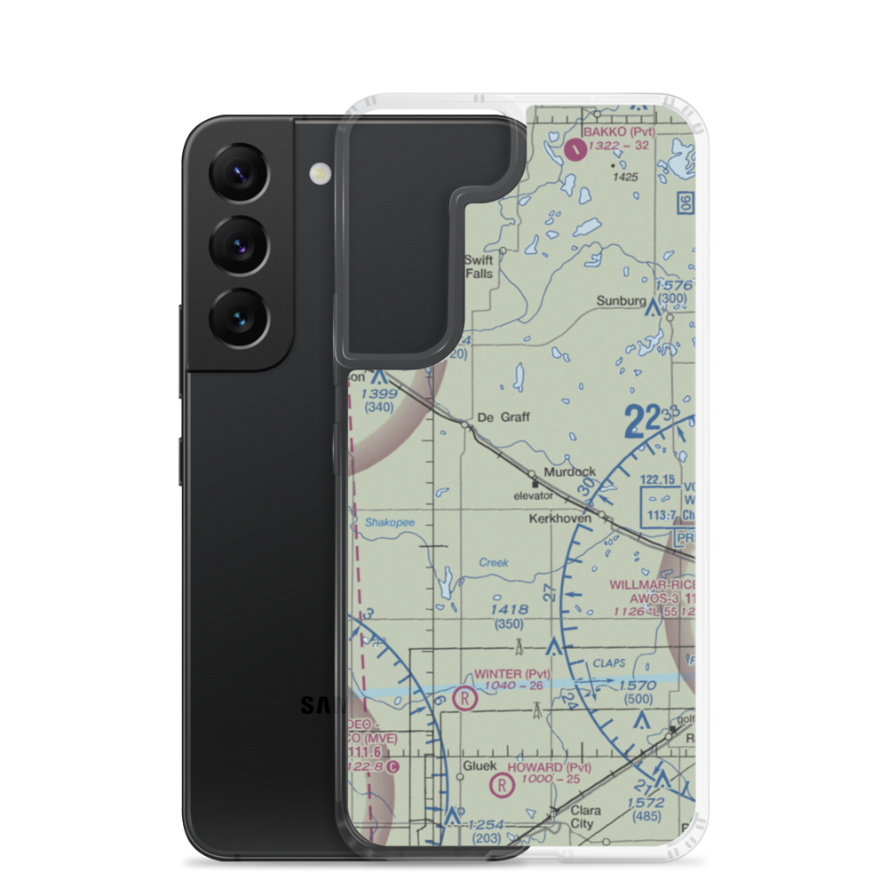 Murdock Municipal Airport (23Y) VFR Sectional Samsung Case Samsung Galaxy S22 model shown