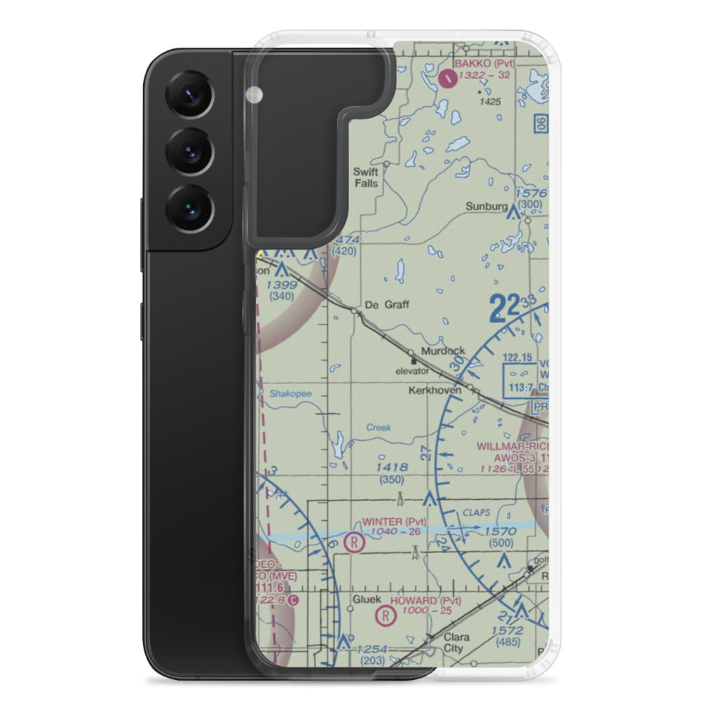 Murdock Municipal Airport (23Y) VFR Sectional Samsung Case Samsung Galaxy S22 Plus model shown