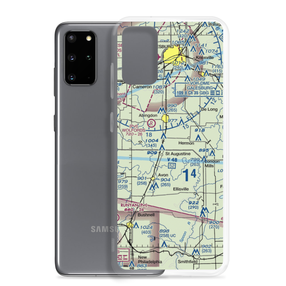 Murk's Strip (0LL2) VFR Sectional Samsung Case Samsung Galaxy S20 Plus model shown