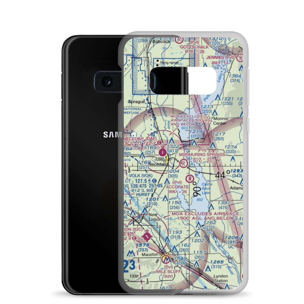 Murmuring Springs Airport (2WN5) VFR Sectional Samsung Case Samsung Galaxy S10e model shown