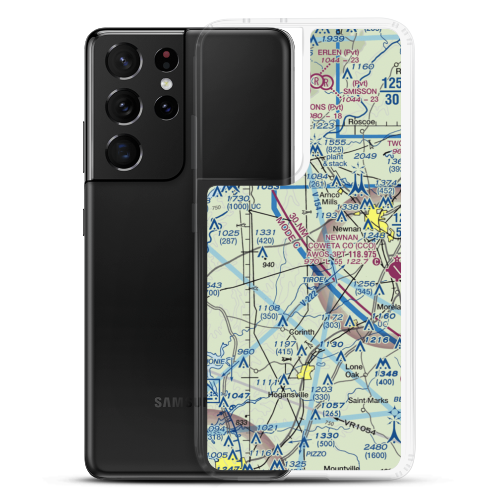 Murphree Airport (26GA) VFR Sectional Samsung Case Samsung Galaxy S21 Ultra model shown