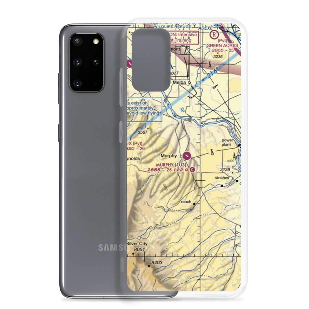 Murphy Airport (1U3) VFR Sectional Samsung Case Samsung Galaxy S20 Plus model shown