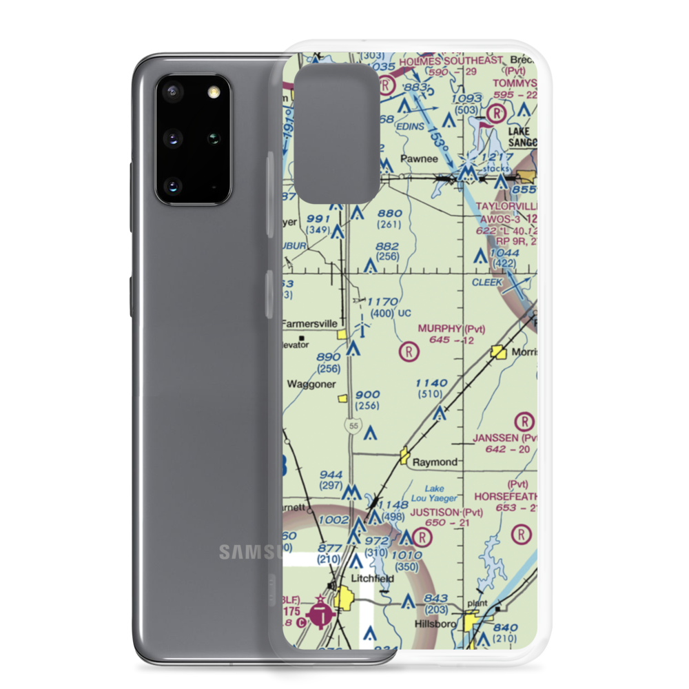 Murphy Farms Airport (70IL) VFR Sectional Samsung Case Samsung Galaxy S20 Plus model shown
