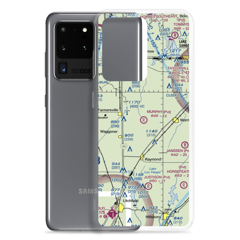 Murphy Farms Airport (70IL) VFR Sectional Samsung Case Samsung Galaxy S20 Ultra model shown