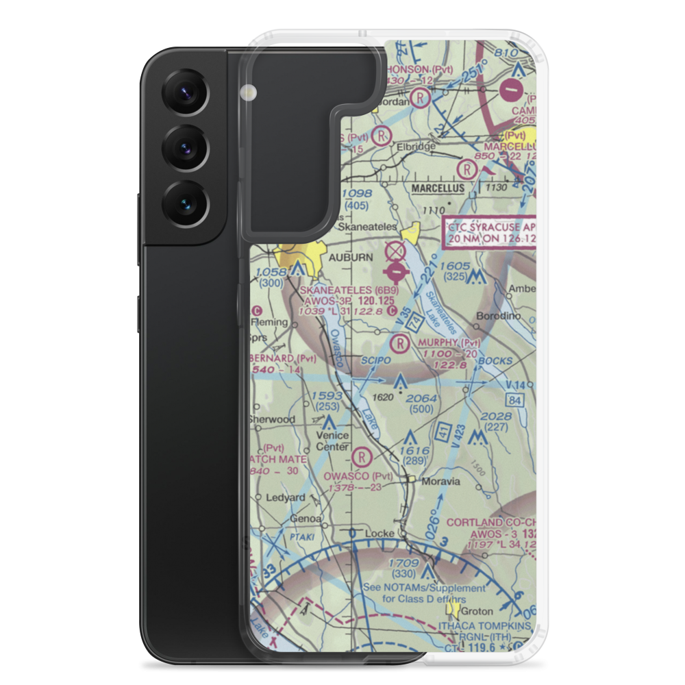 Murphy Field (06NY) VFR Sectional Samsung Case Samsung Galaxy S22 Plus model shown