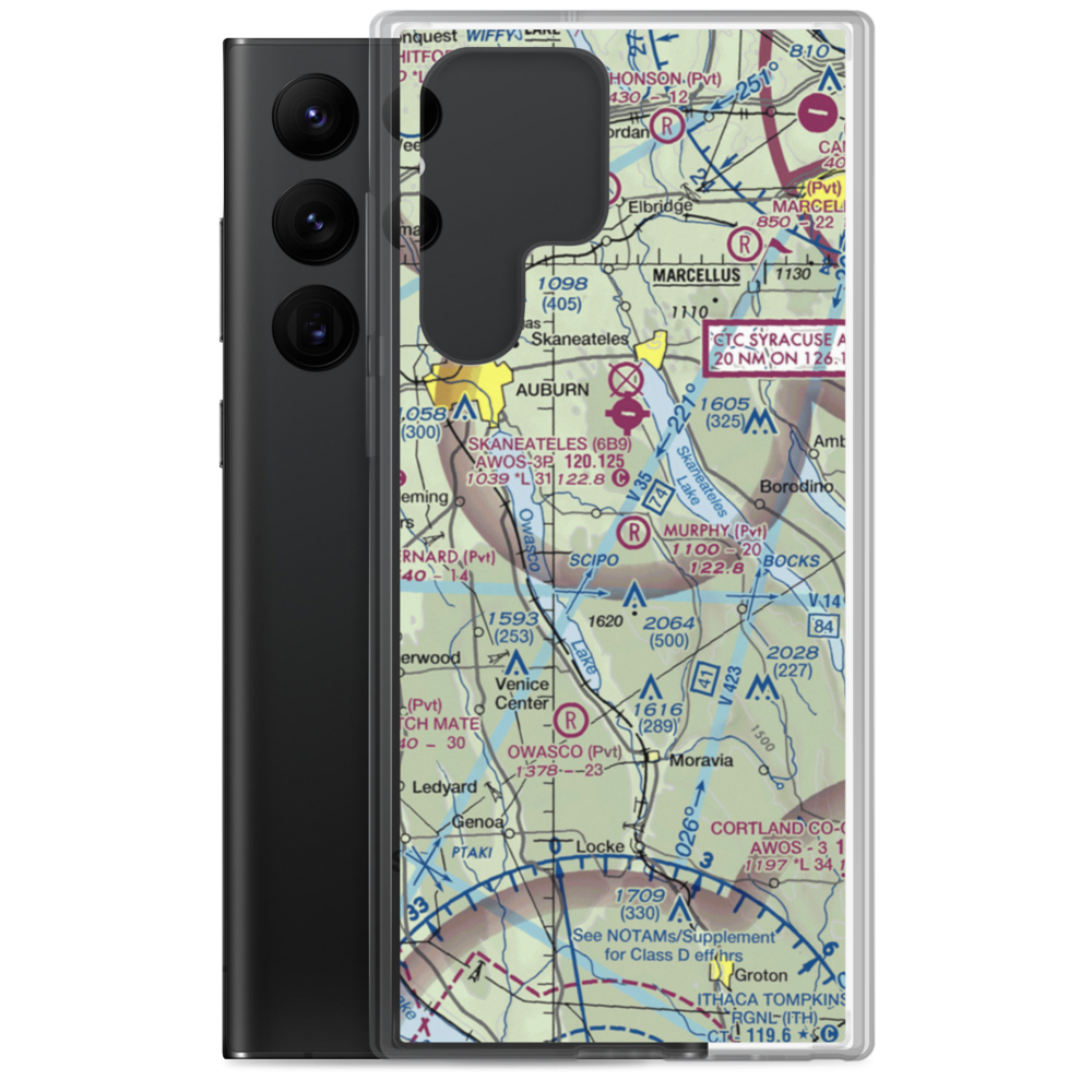 Murphy Field (06NY) VFR Sectional Samsung Case Samsung Galaxy S22 Ultra model shown