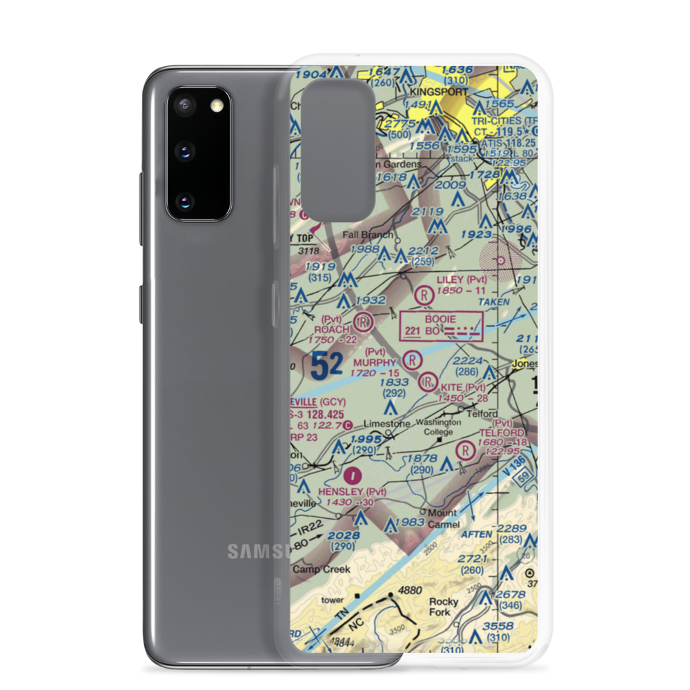 Murphy Field (17TN) VFR Sectional Samsung Case Samsung Galaxy S20 model shown