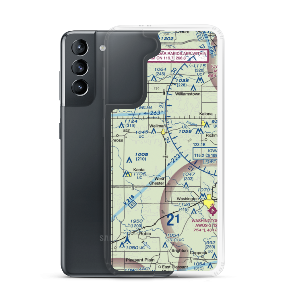 Murphy Field Private Airport (5IA7) VFR Sectional Samsung Case Samsung Galaxy S21 model shown