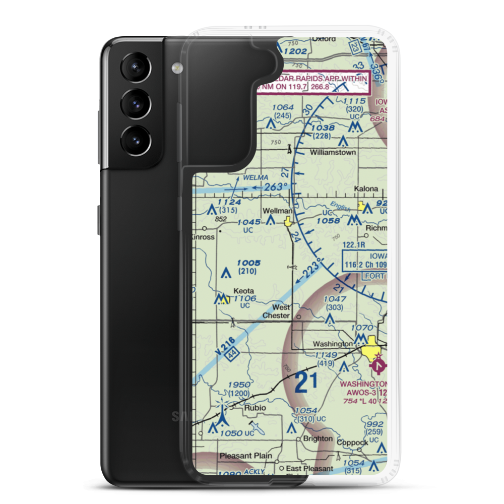 Murphy Field Private Airport (5IA7) VFR Sectional Samsung Case Samsung Galaxy S21 Plus model shown