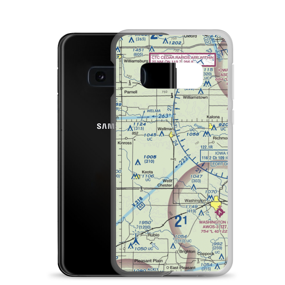 Murphy Field Private Airport (5IA7) VFR Sectional Samsung Case Samsung Galaxy S10e model shown