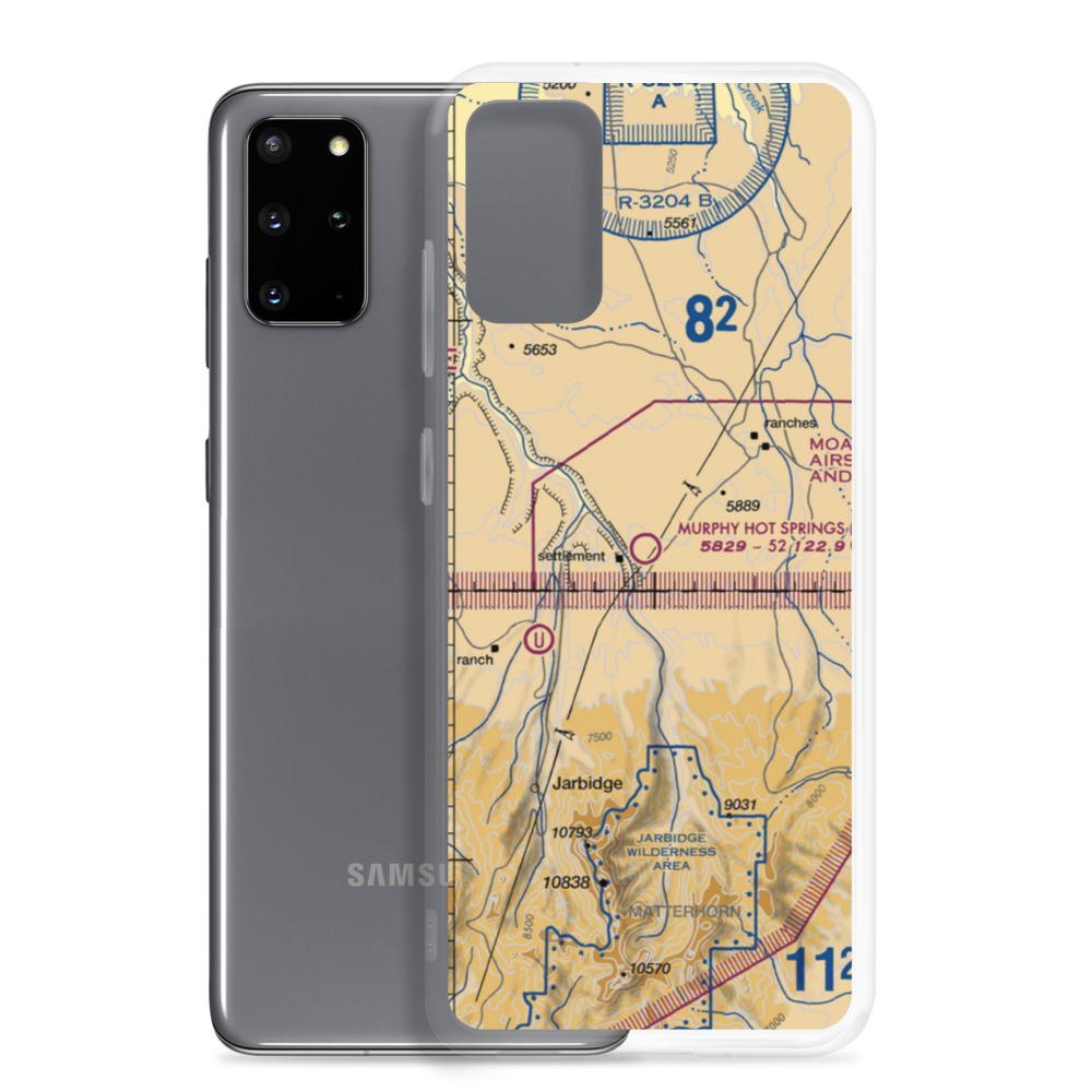 Murphy Hot Springs Airport (3U0) VFR Sectional Samsung Case Samsung Galaxy S20 Plus model shown
