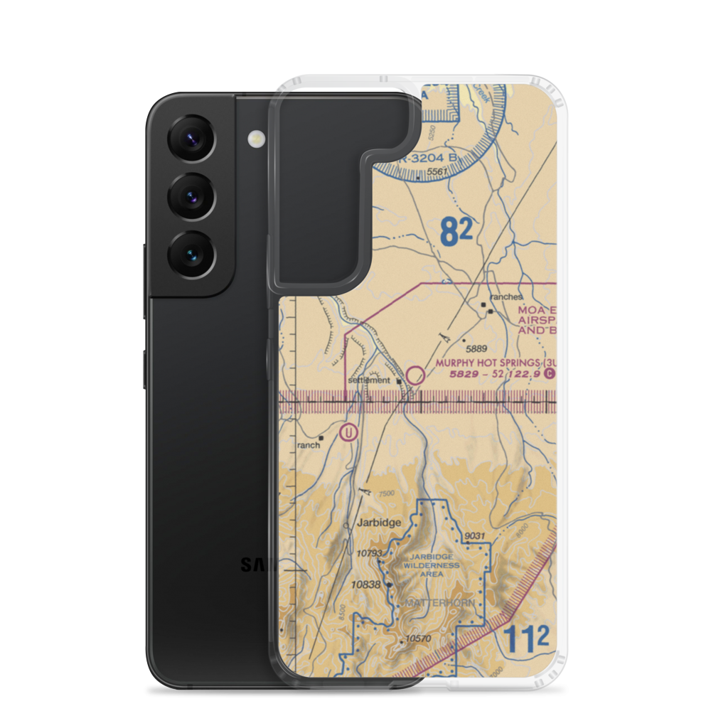 Murphy Hot Springs Airport (3U0) VFR Sectional Samsung Case Samsung Galaxy S22 model shown