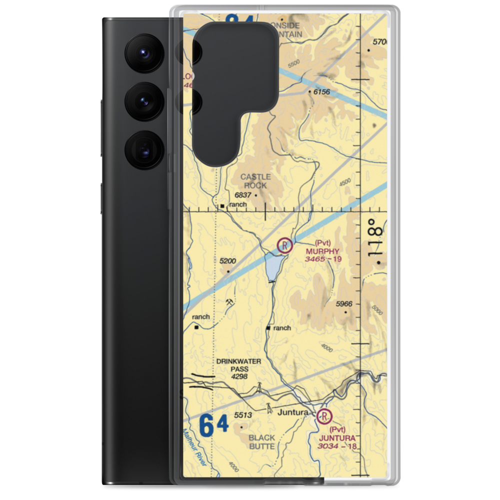 Murphy Ranch Airport (3OR9) VFR Sectional Samsung Case Samsung Galaxy S22 Ultra model shown