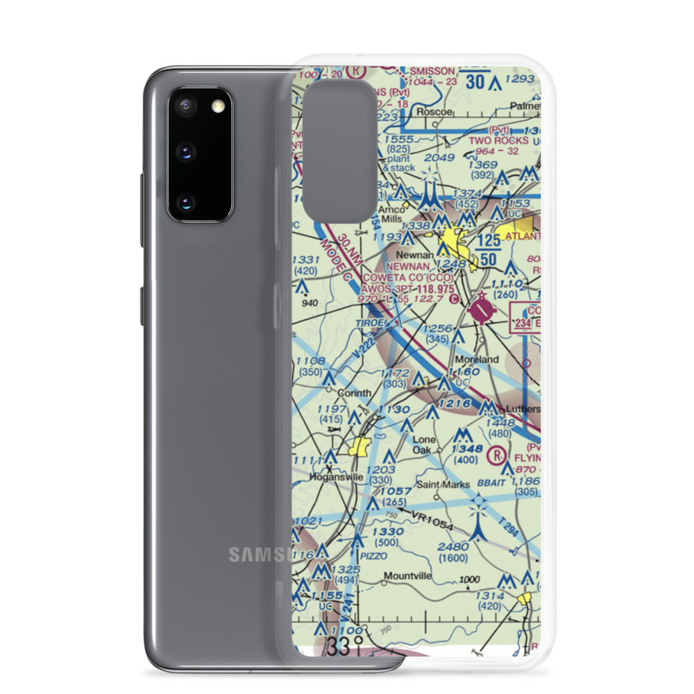 Murphy's Landing Airport (80GA) VFR Sectional Samsung Case Samsung Galaxy S20 model shown