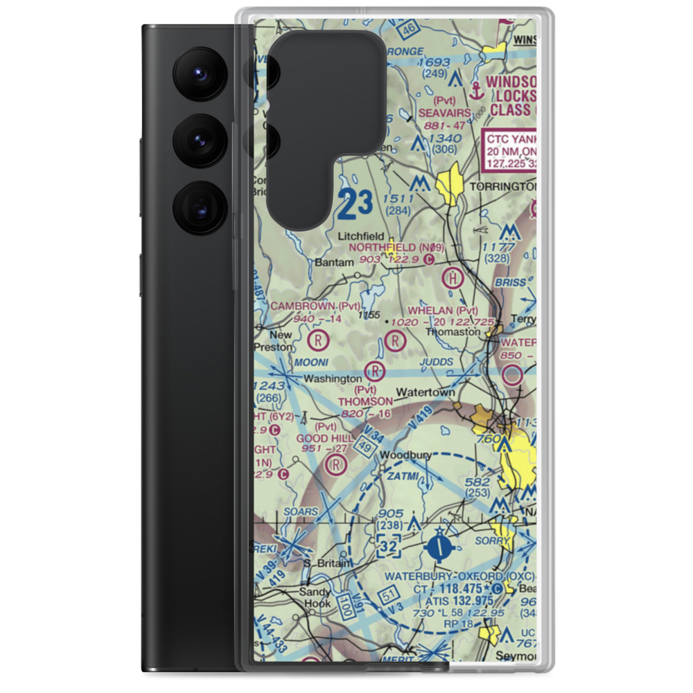 Murphy's Landing Balloonport (CT30) VFR Sectional Samsung Case Samsung Galaxy S22 Ultra model shown