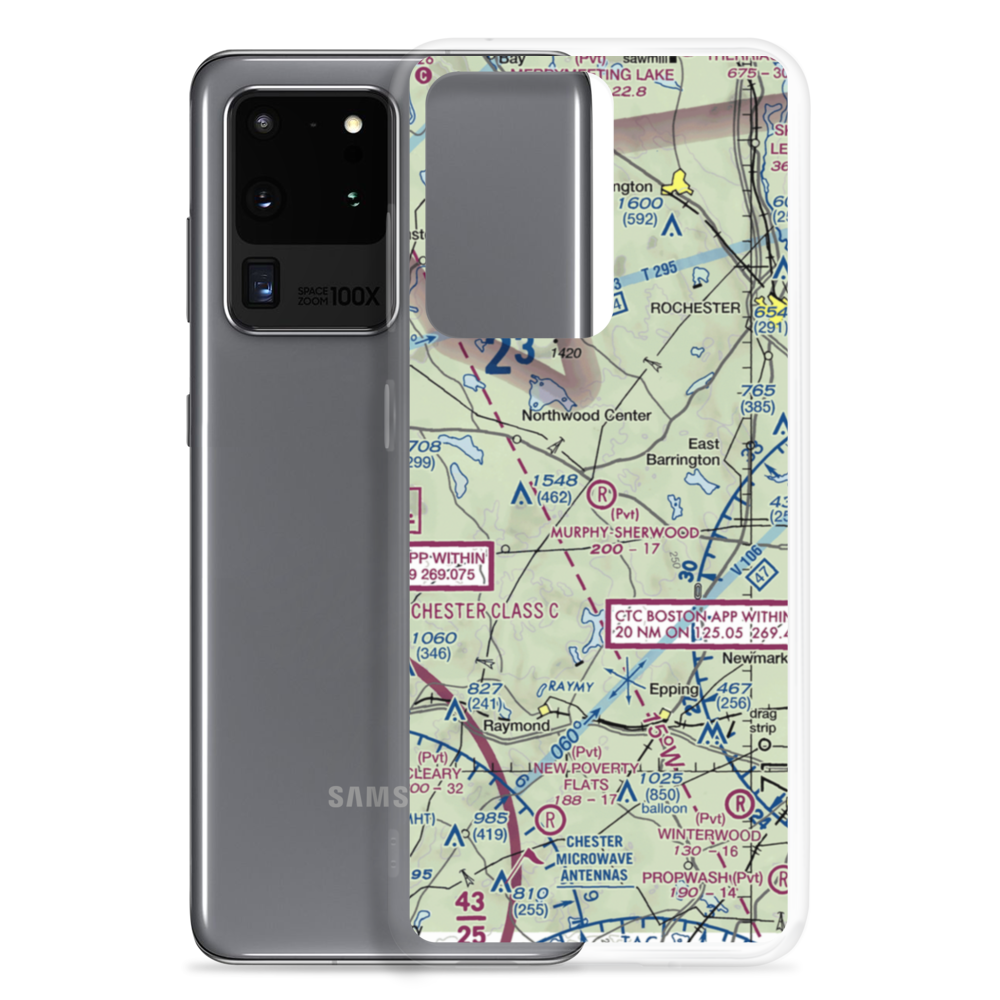 Murphy-Sherwood Park Airport (NH43) VFR Sectional Samsung Case Samsung Galaxy S20 Ultra model shown