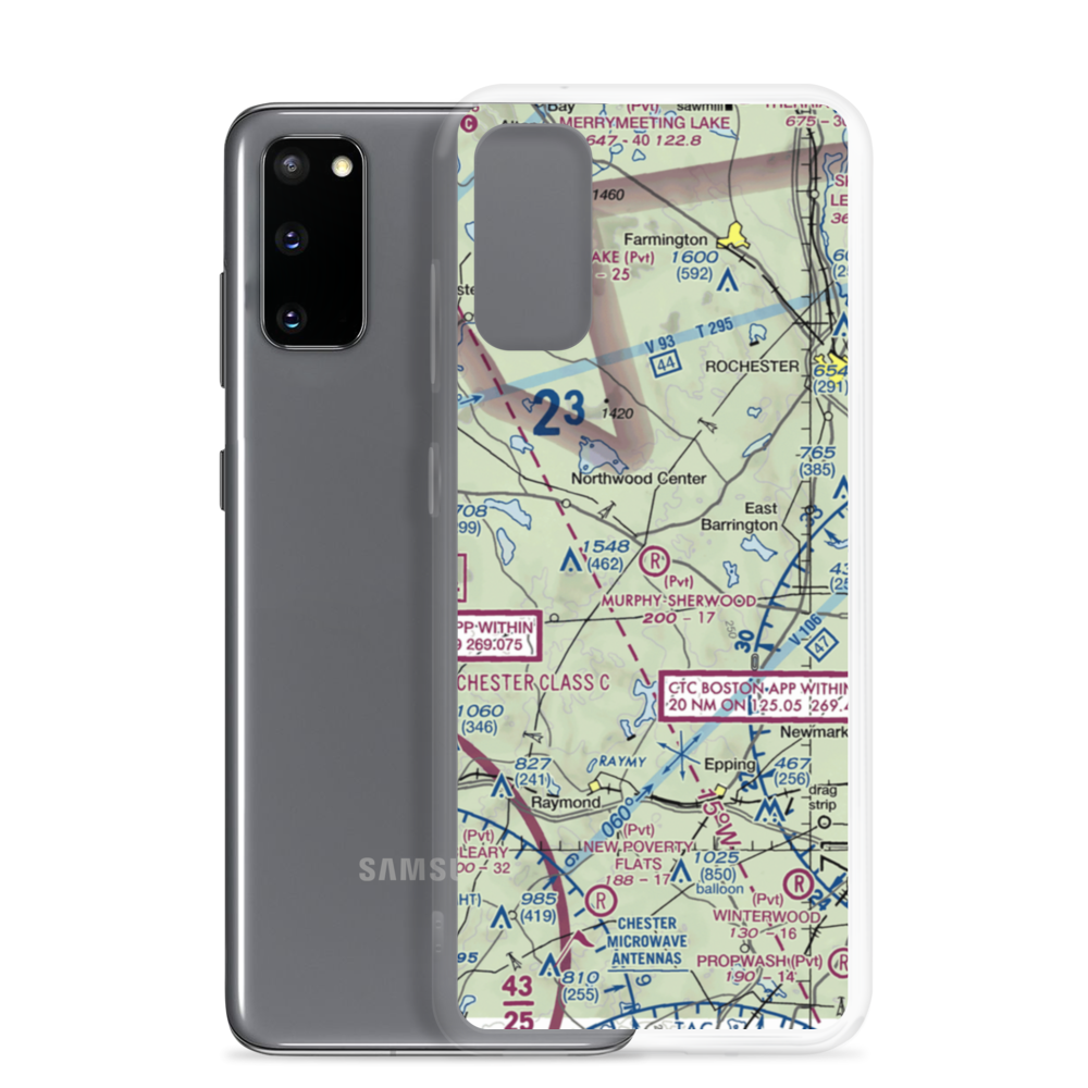 Murphy-Sherwood Park Airport (NH43) VFR Sectional Samsung Case Samsung Galaxy S20 model shown