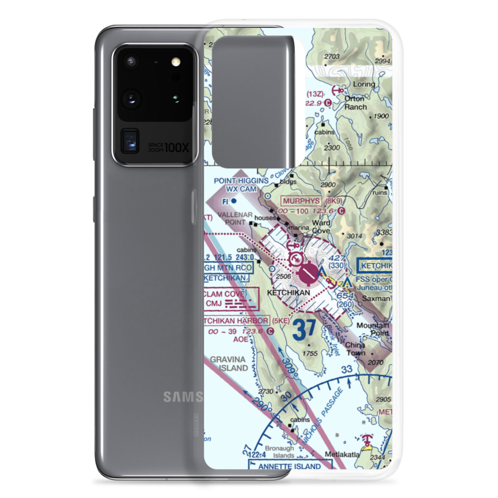 Murphys Pullout Seaplane Base (8K9) VFR Sectional Samsung Case Samsung Galaxy S20 Ultra model shown