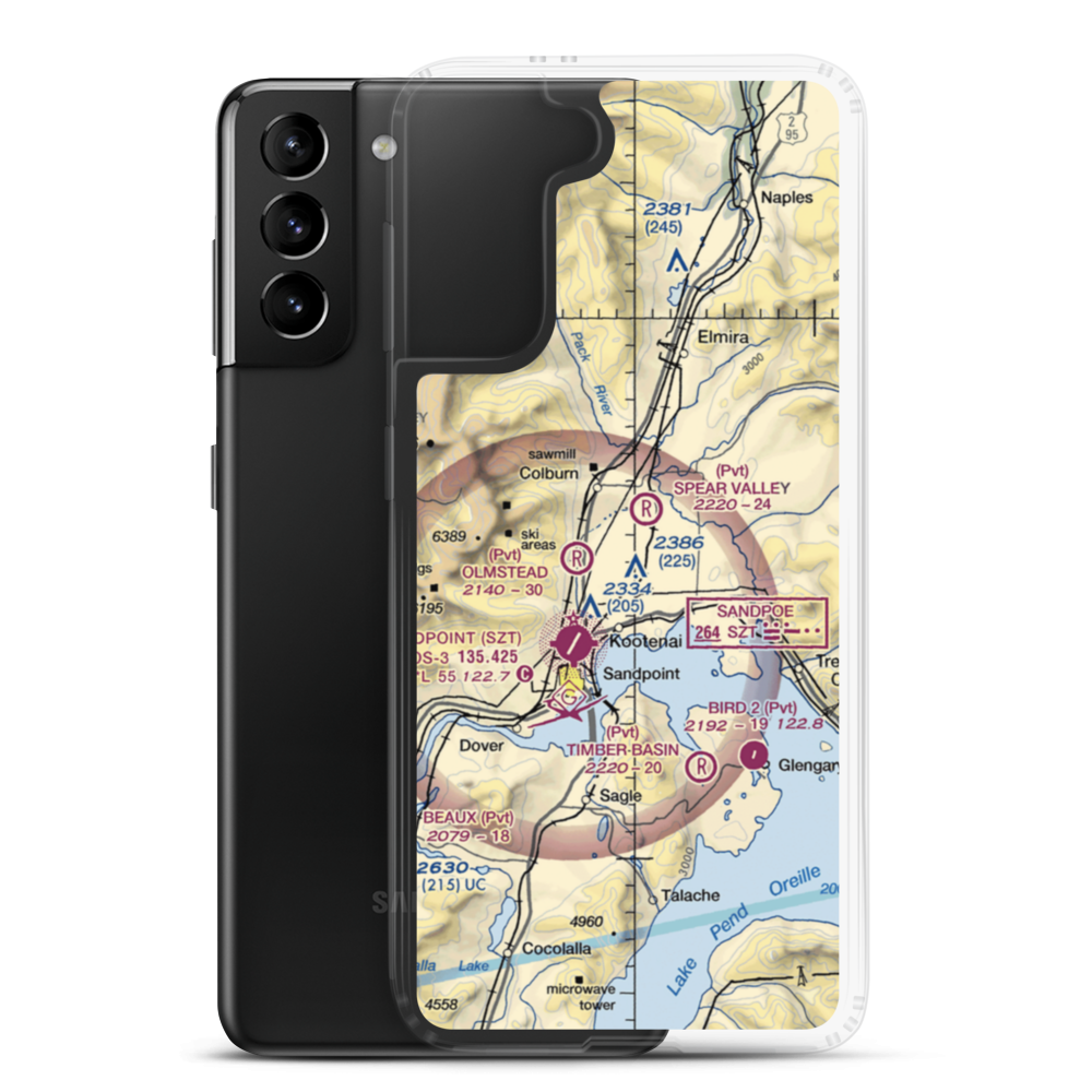 Murray Airport (US0099) VFR Sectional Samsung Case Samsung Galaxy S21 Plus model shown