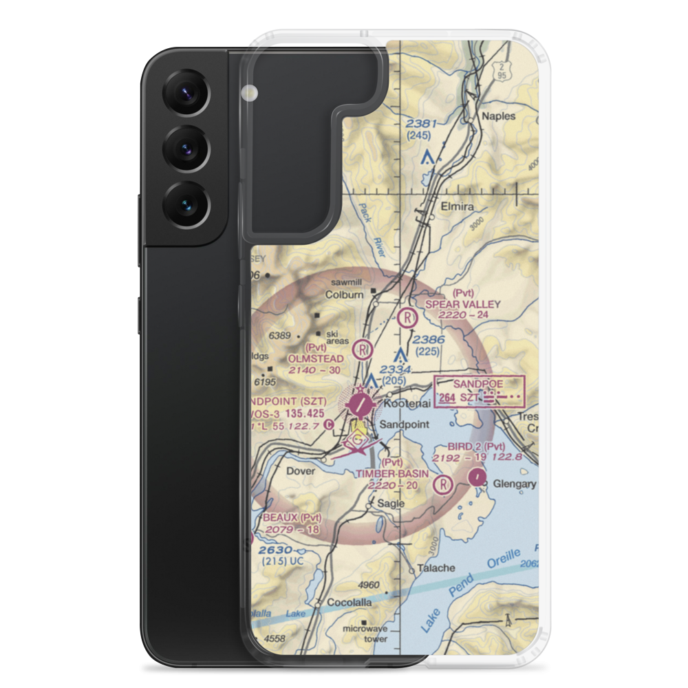 Murray Airport (US0099) VFR Sectional Samsung Case Samsung Galaxy S22 Plus model shown