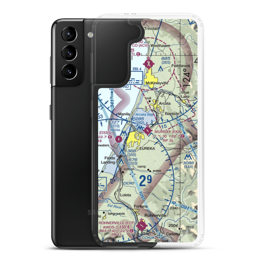 Murray Field (EKA) VFR Sectional Samsung Case Samsung Galaxy S21 Plus model shown