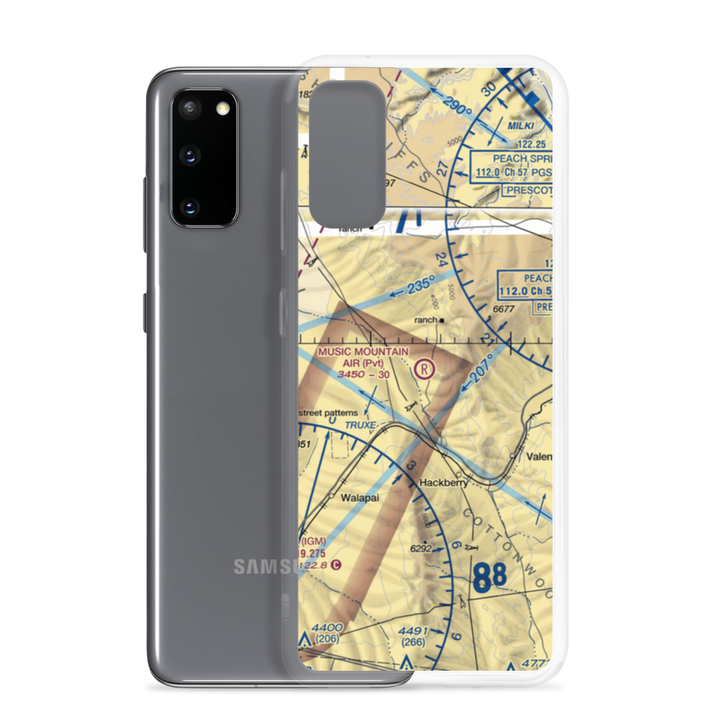 Music Mountain Air Ranch Airport (68AZ) VFR Sectional Samsung Case Samsung Galaxy S20 model shown