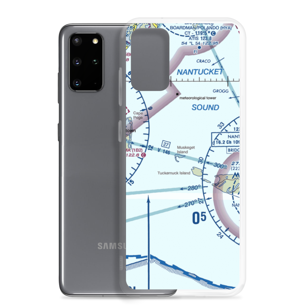 Muskeget Island Airport (MA55) VFR Sectional Samsung Case Samsung Galaxy S20 Plus model shown