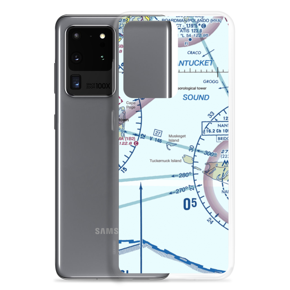 Muskeget Island Airport (MA55) VFR Sectional Samsung Case Samsung Galaxy S20 Ultra model shown