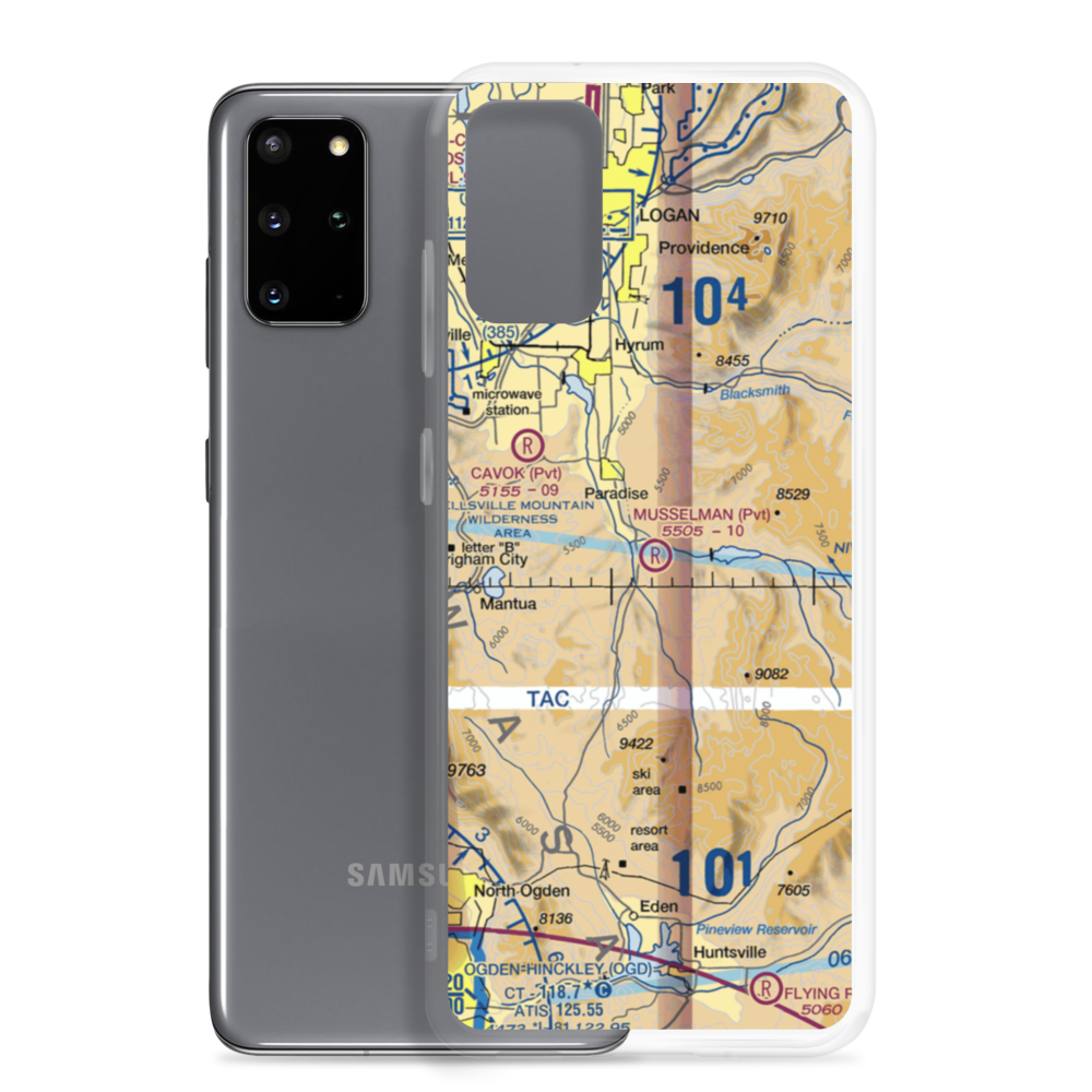 Musselman Airstrip (UT01) VFR Sectional Samsung Case Samsung Galaxy S20 Plus model shown