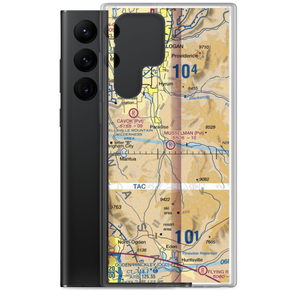 Musselman Airstrip (UT01) VFR Sectional Samsung Case Samsung Galaxy S22 Ultra model shown