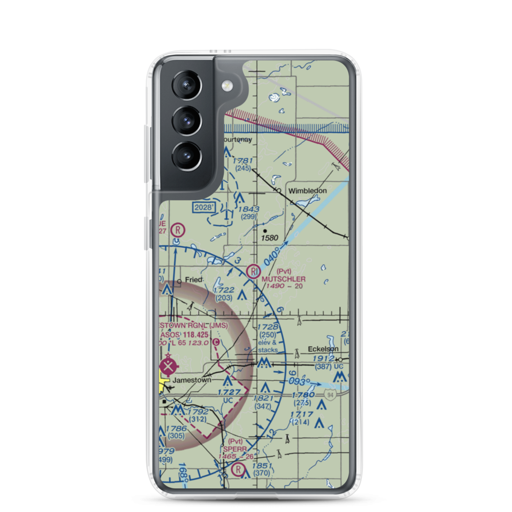 Mutschler Field (ND89) VFR Sectional Samsung Case Samsung Galaxy S21 model shown