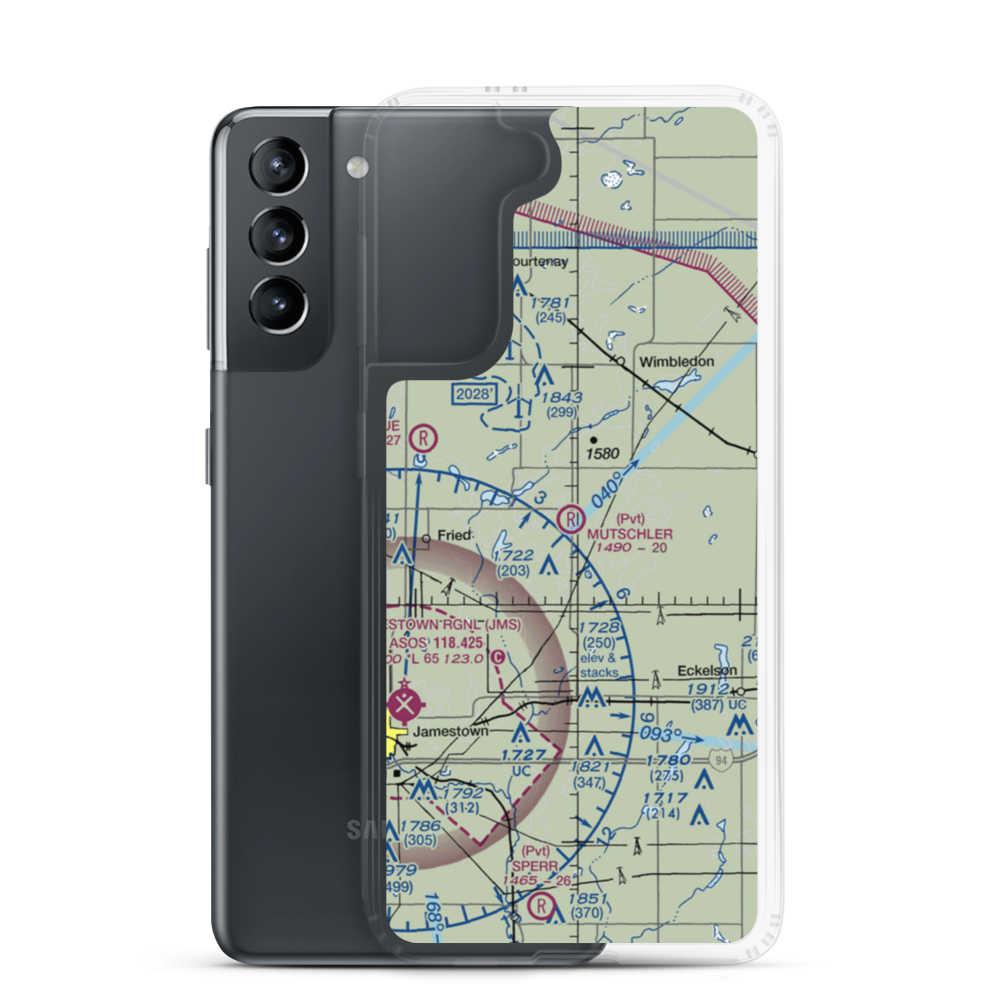 Mutschler Field (ND89) VFR Sectional Samsung Case Samsung Galaxy S21 model shown